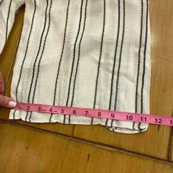 Womens Palazzo Striped Wide Leg Flowing white black pockets Proenza Schouler 6 - Picture 7 of 11